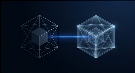 Abstract visualization representing Digital Twin Technologies